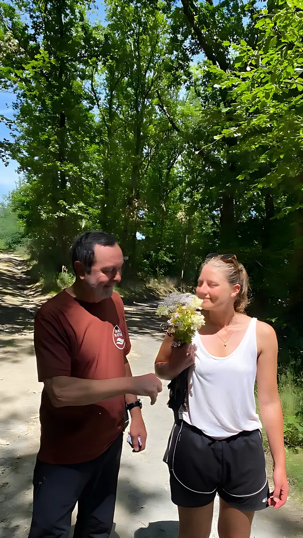 Moment de partage en randonnée